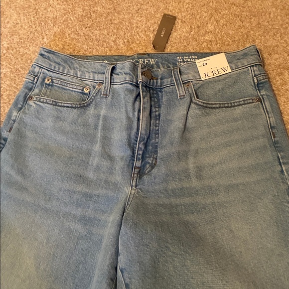 NWT J. Crew 96 High Rise Straight Jeans Light Blue 29 - Picture 3 of 7